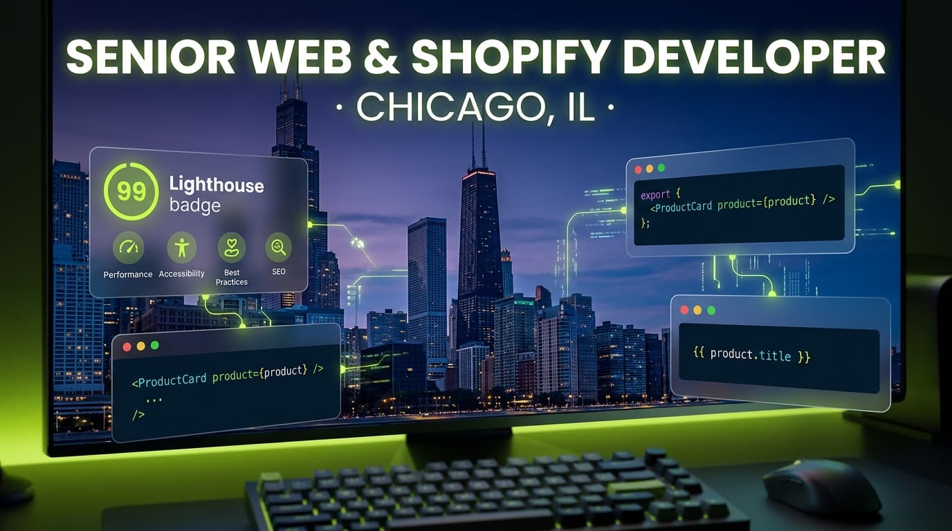 Web Developer in Chicago — Senior Shopify Development & Store Architecture