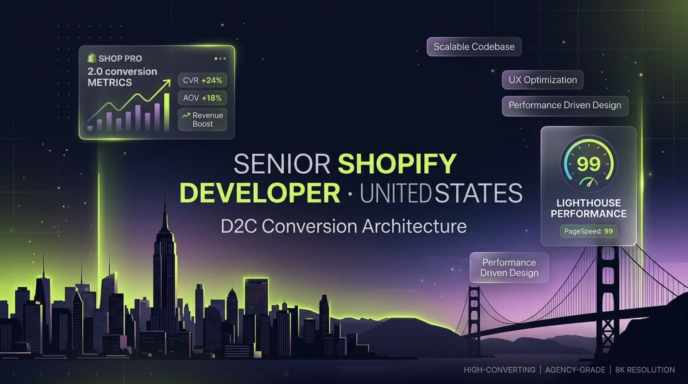 Shopify Developer USA — Senior Shopify Development & Store Architecture