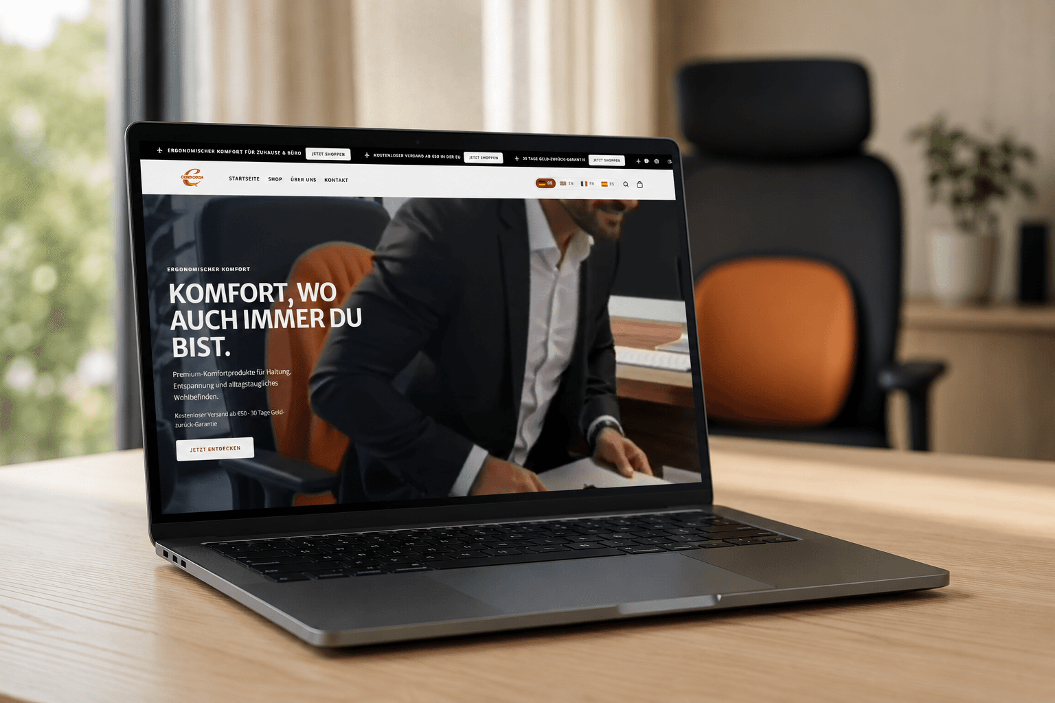 Comforsh Shopify storefront — case study preview